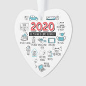 Quarantäne Aktivitäten 2020 Weihnachtsfeiertag Ornament (Vorderseite)