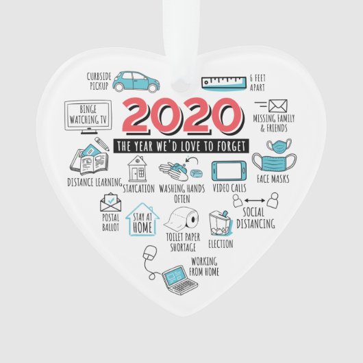 Quarantäne Aktivitäten 2020 Weihnachtsfeiertag Ornament (Vorderseite)