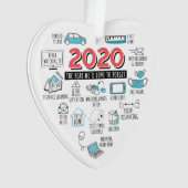 Quarantäne Aktivitäten 2020 Weihnachtsfeiertag Ornament (Vorderseite)