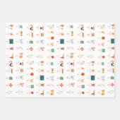 Quarantäne Alphabet Wrapping Sheet Geschenkpapier Set (Vorderseite 2)