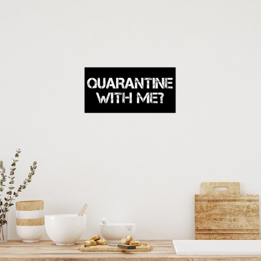 Quarantäne bei mir? poster (Küche)
