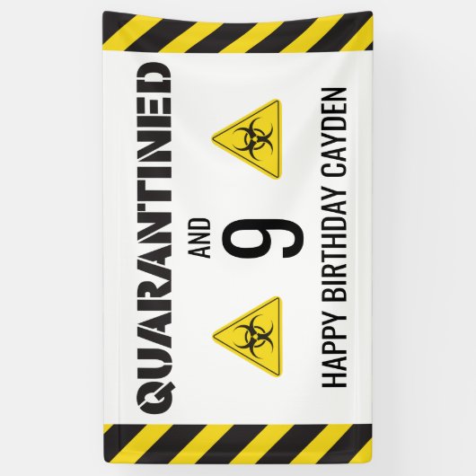 Quarantäne Birthday Banner (Vertikal)