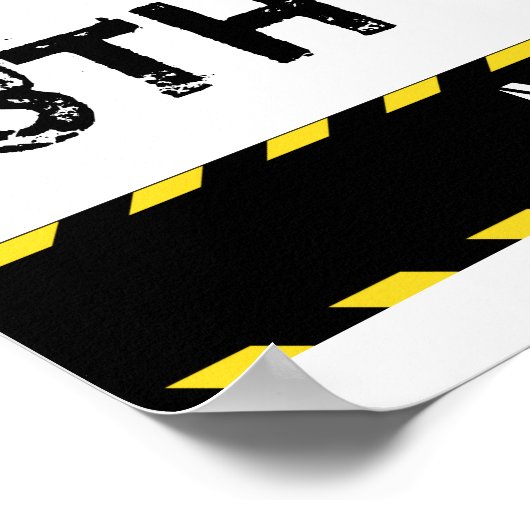 Quarantäne Birthday Poster (Ecke)