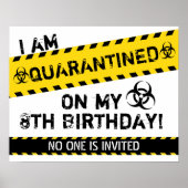 Quarantäne Birthday Poster (Vorne)