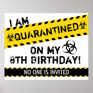 Quarantäne Birthday Poster