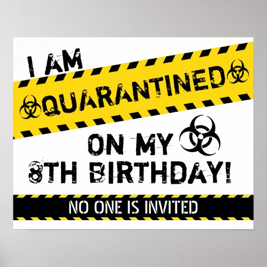Quarantäne Birthday Poster (Vorne)