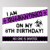 Quarantäne Birthday Poster (Vorne)
