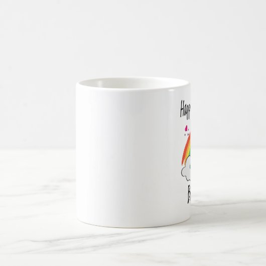 Quarantäne Birthday Unicorn Regenbogen Kaffeetasse (Mittel)