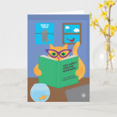 Quarantäne Cat Greeting Card Karte (Gelbe Blume)