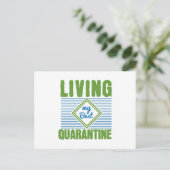 Quarantäne Corona Virus Awareness Design Postkarte (Stehend Vorderseite)