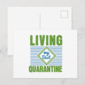 Quarantäne Corona Virus Awareness Design Postkarte (Vorne/Hinten)