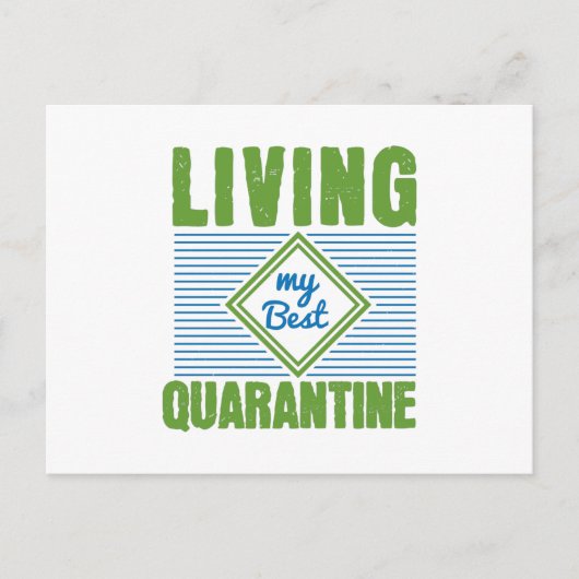 Quarantäne Corona Virus Awareness Design Postkarte (Vorderseite)
