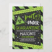 Quarantäne der Einladung zur Geburtstagspartei Vir (Vorderseite)