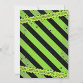 Quarantäne der Einladung zur Geburtstagspartei Vir (Rückseite)