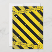 Quarantäne der Einladung zur Geburtstagspartei Vir (Rückseite)