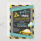 Quarantäne Drive-by-Geburtstagsparade Einladung (Vorderseite)