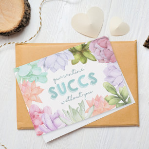 Quarantäne Erfolg ohne Sie   Funny Miss You Karte