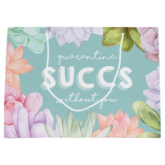Quarantäne Erfolg ohne Sie Große Geschenktüte (Vorderseite)