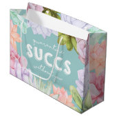 Quarantäne Erfolg ohne Sie Große Geschenktüte (Vorderseite Schrägansicht)