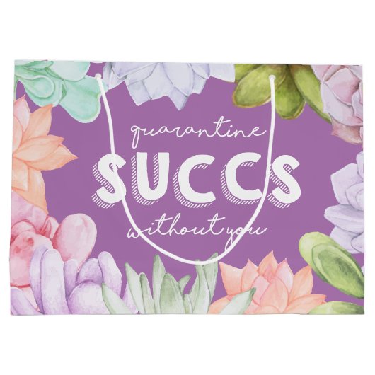 Quarantäne Erfolg ohne Sie Große Geschenktüte (Rückseite)