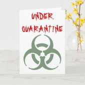 Quarantäne - erhalten Sie wohle bald Karte (Gelbe Blume)