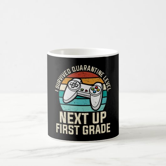 Quarantäne Erster Schullehrer Kinder Gamer Kaffeetasse (Mittel)