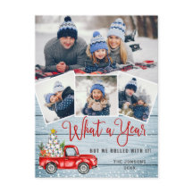 Quarantäne Frohe Weihnachten Rustic 4 FOTO Gruß