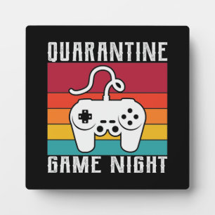 Quarantäne Game Night, Funny Gaming, Videospiele Fotoplatte