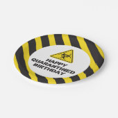 Quarantäne Geburtstags-Teller Pappteller (Schrägansicht)