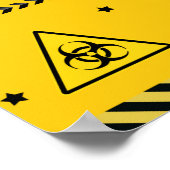 Quarantäne-Geburtstagsbanner Isolationsplakatzeich Poster (Ecke)