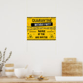 Quarantäne-Geburtstagsbanner Isolationsplakatzeich Poster (Küche)