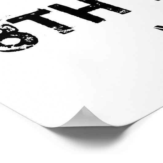 Quarantäne Geburtstagszeichen Poster (Ecke)