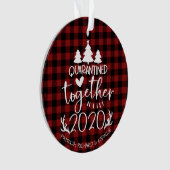 Quarantäne Gemeinsam Niedlich Covid Pandemic Weihn Ornament (Vorderseite)