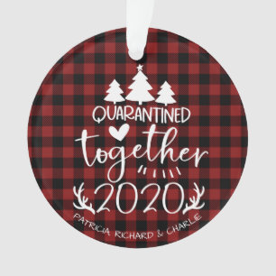 Quarantäne Gemeinsam Niedlich Covid Pandemic Weihn Ornament