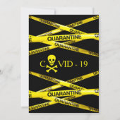 Quarantäne-Halloween-Party Einladung (Rückseite)