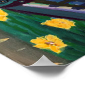 Quarantäne in West-West-Mittelpalmen und Ozean Poster (Ecke)