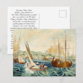Quarantäne, Insel Staten 1833 Postkarte (Vorne/Hinten)