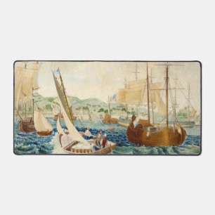 Quarantäne, Insel Staten 1833 Schreibtischunterlage