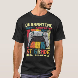 Quarantäne-Level 1-Grad-Gamer zurück zu T-Shirt