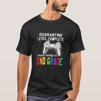 Quarantäne-Level 2. Stufe zurück zur Schule T-Shirt