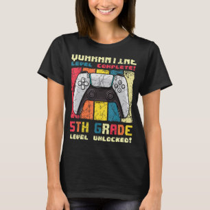 Quarantäne-Level-KomplettGamer der 5. Klasse Zurüc T-Shirt
