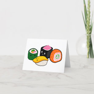 Quarantäne-Liebe Sushis Dankeskarte