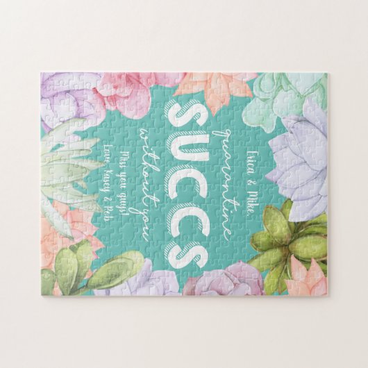 Quarantäne ohne Personalisierte Meldung Puzzle (Horizontal)