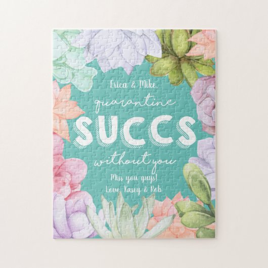 Quarantäne ohne Personalisierte Meldung Puzzle (Vertikal)