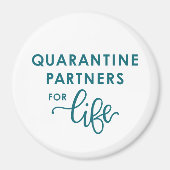 Quarantäne-Partner für das Leben | Coronavirus Magnet (Vorne)