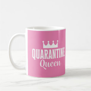 Quarantäne Queen 2020 Pink Girly Virus Kaffeetasse