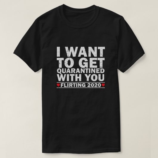 Quarantäne-Romance bei Lockdown T-Shirt (Design vorne)