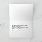 Quarantäne Rum Cake Card Karte (Innenseite)