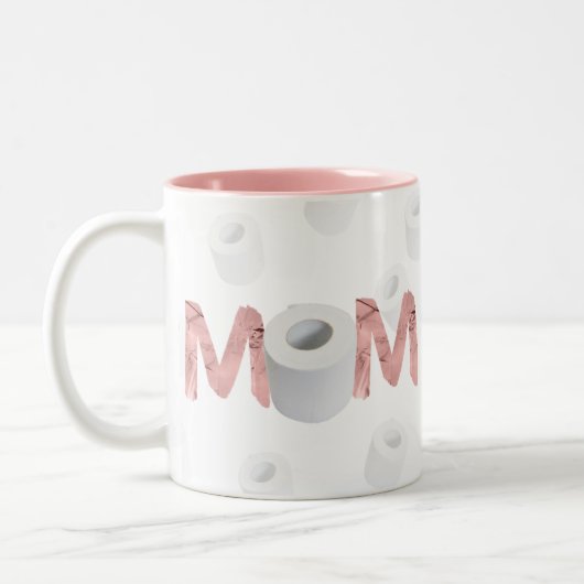 Quarantäne Spaß Muttertag Zweifarbige Tasse (Links)