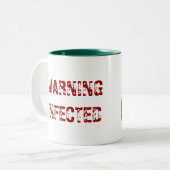 Quarantäne-Tasse Zweifarbige Tasse (Vorderseite Links)